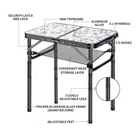Tables de camping pliantes en alliage d'aluminium, légères, portables, pliables, rangement facile, directement de l'usine, pour la randonnée, le pique-nique, le jardin, la plage, les voyages