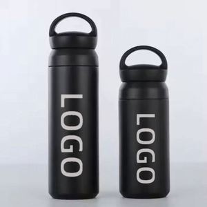 Gobelet isotherme à double paroi personnalisé, bouteille d'eau en acier inoxydable à large ouverture avec couvercle portable - Product Image 1