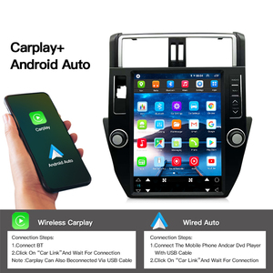 Radio HFMidia de 12.1 Pulgadas con Pantalla Vertical, Reproductor Multimedia de Video, Unidad Principal para Toyota Prado 2010-2013, Radio con CarPlay Inalámbrico - Product Image 4