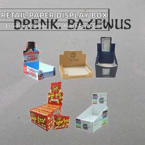 Exhibidores de Papel Corrugado Kraft Personalizados, Reciclables, Hechos con Materiales Reciclados, Listos para Usar, Cajas de Embalaje para Exhibición - Product Image 2