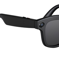 Lunettes Intelligentes IA avec Caméra 8MP, Vidéo 1080P, Traduction en Temps Réel pour Appels, Anti-Tremblement, Monture Noire