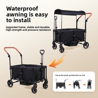 Poussette de voyage double pliable et réversible pour bébés et enfants, idéale pour le camping et les activités de plein air