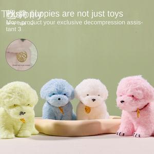 Juguete Antiestrés de TPR para Aliviar el Estrés, Simulación de Perro, Peluche Corto, <span class=keywords><strong>Música</strong></span>, Explosiones de Moda en Internet - Product Image 3