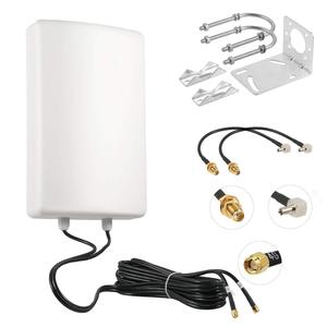 Antena de Doble Polarización Impermeable 4G LTE 5G de Alta Ganancia de 11 dBi con Cables de 5 m SMA/TS9 Conors Nighthawk 11-5 11-5 - Product Image 1