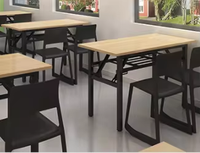Prix de gros usine longue Table de conférence simple pliante Rectangle maison bureau extérieur bureau écriture Table de formation