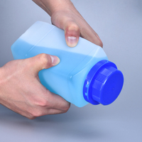 Bouteille carrée en plastique à large ouverture pour réactifs, vide, 250 ML, 500 ML, 1000 ML, avec bouchon intérieur