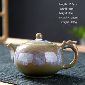 <span class=keywords><strong>Tetera</strong></span> de Cerámica Esmaltada de 250 ml, Utensilios para el Hogar, Regalos Personalizados, Servicio de Té Kung Fu - Product Image 6