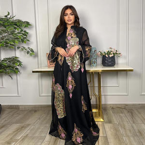 Caftan marocain élégant et décontracté <span class=keywords><strong>pour</strong></span> femmes, robe musulmane tendance, vêtements arabes, jalabiya <span class=keywords><strong>pour</strong></span> l'automne, <span class=keywords><strong>pour</strong></span> l'Aïd Moubarak, <span class=keywords><strong>djellaba</strong></span> <span class=keywords><strong>femme</strong></span> - Product Image 3