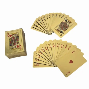 Naipes de Póker Miniatura con Lámina de Oro <span class=keywords><strong>999</strong></span> de 100 Dólares, Chapados en Oro de 24k - Product Image 2