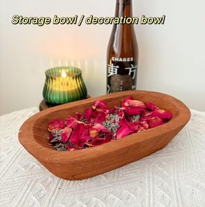 Оптовая продажа от производителя: Овальная деревянная чаша для свечей, рустикальная декоративная, ручной работы, большая деревянная чаша для изготовления свечей - Product Image 3