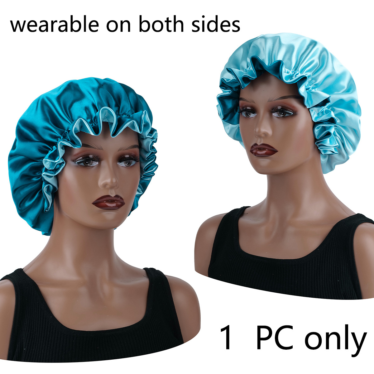 Bleu paon avec bleu clair