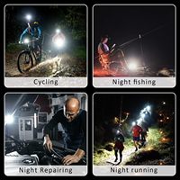Aeternam Grosir Mini Senter LED Taktis Daya Tinggi Portabel Luar Ruangan Isi Ulang USB Gantungan Kunci Lampu Senter