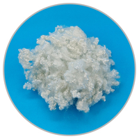 Matériau de rembourrage synthétique isolant en fibres de polyester 100 % recyclées, certifié OEKO-TEX, en fibres courtes creuses conjuguées et enduites de silicone