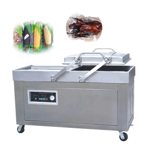 Machine d'emballage sous vide alimentaire électrique à double chambre modèle DZ-500, usage commercial, 220V/380V, automatique, acier inoxydable 304 - Product Image 2