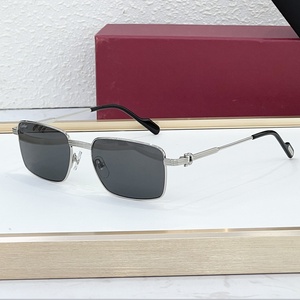 Lunettes <span class=keywords><strong>de</strong></span> <span class=keywords><strong>soleil</strong></span> <span class=keywords><strong>de</strong></span> conduite unisexe <span class=keywords><strong>de</strong></span> luxe 2026, style rétro, en alliage, protection UV400, monture petite, carrées en métal, avec logo - Product Image 2