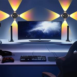 Lámparas de Pared LED, Lámpara de Pared Recargable de 4 Cabezas con Sensor de Movimiento, Luces Nocturnas Inalámbricas para Decoración de Sala de Estar y Pasillo - Product Image 2