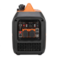 Générateur Inverter Super Silencieux 3000W Double Carburant Essence/Gaz, Centrale Électrique Portable à Démarrage Électrique Instantané