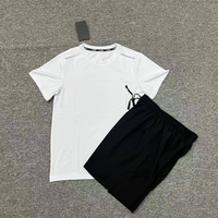 Camisetas Deportivas Unisex LOKLOK de Alta Calidad con Cuello Redondo, Pantalones Cortos con Cintura Elástica, Secado Rápido, Transpirables, Antibacterianos, 100% Poliéster