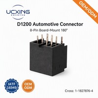 1-1827876-4 D1200 8-Pin Automobil-Kabelsteckverbinder 180 Grad Gerade Vertikal 2,5mm Abstand 5A 125V IATF16949 Fabrik OEM