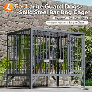 Jaula para Perros Grandes, Reforzada con Barras de Acero, para Exteriores, Apta para Pastores Alemanes y Razas Grandes - Product Image 2
