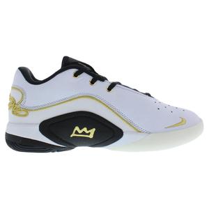 Zapatillas de baloncesto Nike <span class=keywords><strong>Lebron</strong></span> XXII Split GS para niño, color blanco, negro, dorado metálico - Product Image 2