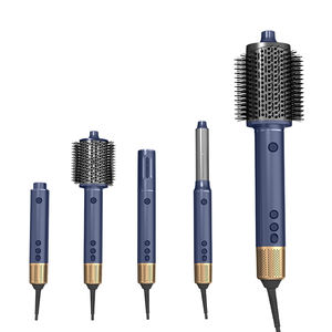 Sèche-cheveux 5-en-1 le plus vendu, outils de coiffage automatiques à air chaud en une seule étape, ensemble de brosses rotatives électriques à air chaud, lisseur de cheveux - Product Image 1