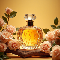 Bouteille de parfum de luxe en verre transparente OEM de haute qualité vide 30ml 50ml 100ml tailles avec boîte pour crème de soin de la peau crème pour le visage