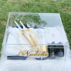 Custom Acrylic Gift Box With Lid/acrylic Clear Gift Box/plexiglass Gift Box