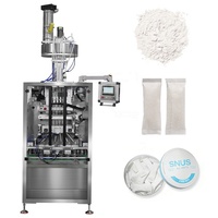 Machine d'emballage de snus à grande vitesse à 6 voies entièrement automatique pour sachets en tissu non tissé de 0,5 g et 1 g de poudre de snus
