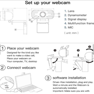 Full HD 1080P Máy Tính Để Bàn <span class=keywords><strong>PC</strong></span> <span class=keywords><strong>USB</strong></span> Webcam Streaming Microphone Cho Tôi Hội Nghị Nghiên Cứu Video Gọi Máy Tính Chứng Khoán Máy Ảnh - Product Image 6