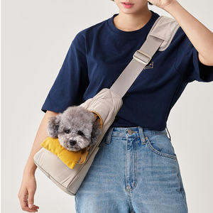 กระเป๋าใส่สุนัขแบบสะพายไหล่สำหรับสุนัขขนาดเล็ก กระเป๋าใส่สัตว์เลี้ยงแบบนุ่มสำหรับเดินทาง พกพาสะดวก - Product Image 1
