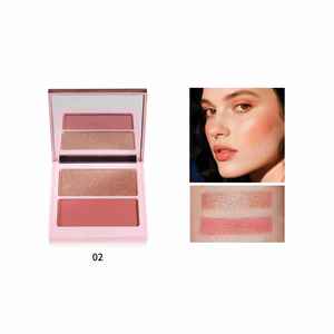 Palette de fard à joues mat multi-usage personnalisée, sans logo, deux couleurs, rouge, haute brillance, réparatrice, cosmétique - Product Image 6