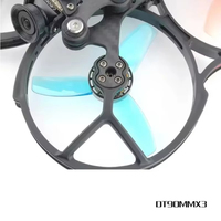2 paires d'hélices HQPROP Duct-T90MMX3 90 mm à 3 pales en PC 1,5 mm pour drones RC FPV Freestyle 3,5 pouces Cinewhoop à conduit, pièces de bricolage