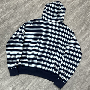 Sudadera con capucha de algodón 100% personalizada, estilo streetwear, con estampado, hombros caídos, cremallera, rayas, oversize, gruesa, con cierre de cremallera, fabricantes - Product Image 2