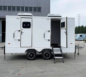 Baños portátiles al aire libre móvil inodoro de plástico baño remolque baño camping inodoro