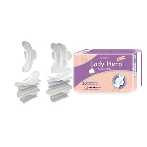Servilletas sanitarias de algodón orgánico a precio de fábrica, almohadillas de maternidad transpirables femeninas desechables absorbentes para mujer - Product Image 4