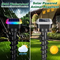 Répulsif Solaire Ultrasonique Étanche IP65 pour Taupes, Gophers, Voles, Marmottes et Serpents – Idéal pour le Jardin