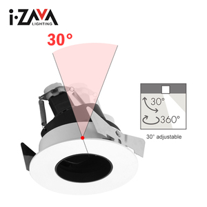 Spot encastré en aluminium haute performance, design de <span class=keywords><strong>restaurant</strong></span>, réglable, projecteur LED 8W avec anti-éblouissement IP54 - Product Image 3