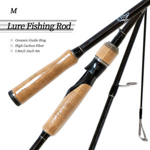 Customized Lake Bank <strong>Fishing</strong> Spinning Casting <strong>Rod</strong> 1.8m 98g 2.1m 105g 2.4m 120g Bass <strong>Rod</strong> 2 Section Lure <strong>Rod</strong> For Grouper Trout - Product Image 1