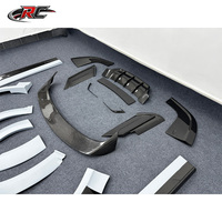 Kit carrosserie en fibre de carbone style MSY pour Range Rover Sport SVR : Spoiler avant, diffuseur arrière, jupes latérales, aileron arrière (extérieur)