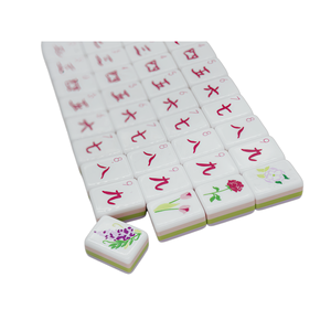 Set di Mahjong in Acrilico a Quattro Strati Personalizzato, Tessere Americane Intagliate per Giochi di Scacchi - Product Image 4