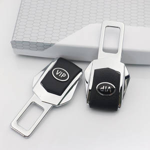 Hotsale Metal Car <span class=keywords><strong>Seat</strong></span> Segurança Belt <span class=keywords><strong>Buckle</strong></span> com Emboss logotipo do carro e couro - Product Image 4