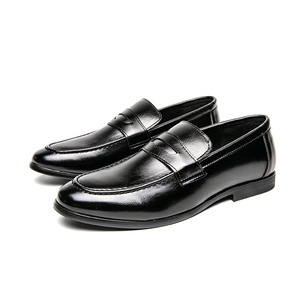 Zapatos Oxford de Lujo para Hombre, Estilo Británico, de Cuero Suave, Planos, con Cierre Deslizante, para Otoño - Product Image 2