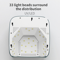 Lampe à ongles électrique UV/LED Sunshine avec 33 LED, séchage rapide, construction en plastique, charge USB