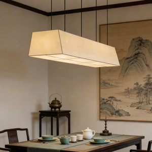 Rectangular Pendant <b>Light</b> E27 Led Anti Glare For <b>Dining</b> Room Cafe Restaurant Counter - Product Image 1
