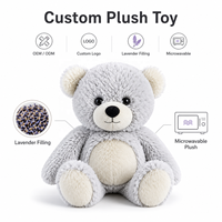 Peluche chauffante micro-ondable personnalisée, jouet en peluche doux, ours en peluche rempli de lavande, poupée en peluche pour enfants