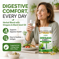 Complément alimentaire naturel OLLI, capsules d'huile d'origan en gélules, capsules d'origan végétaliennes, capsules d'huile d'origan avec huile de nigelle