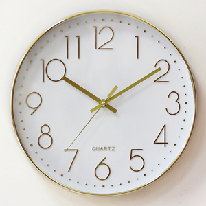 Đồng Hồ Treo Tường Bằng Nhựa Im Lặng Thiết Kế Hình Tròn Đơn Giản Trang Trí Nhà Theo Yêu Cầu - Product Image 4