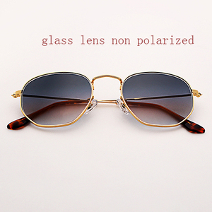 <span class=keywords><strong>Occhiali</strong></span> <span class=keywords><strong>da</strong></span> <span class=keywords><strong>Sole</strong></span> Esagonali 3548 Polarizzati per Uomo e Donna, Lenti in Vetro <span class=keywords><strong>da</strong></span> 54mm, Specchio con Colore Sfumato, Protezione UV400 - Product Image 3