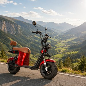 Scooter Eléctrico para Adultos Mini 1000w, Superventas en Brasil, Llantas Gruesas de 10 Pulgadas, Batería de Litio 60v 40ah, Digital, 40km/h, X26, Precio Total - Product Image 1